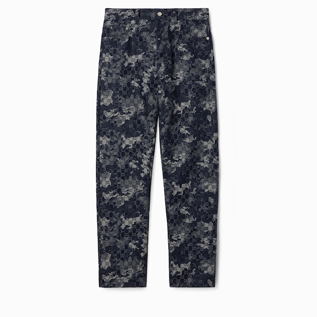 GG jacquard denim pant