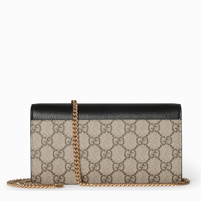 GG Marmont bi-color wallet on chain