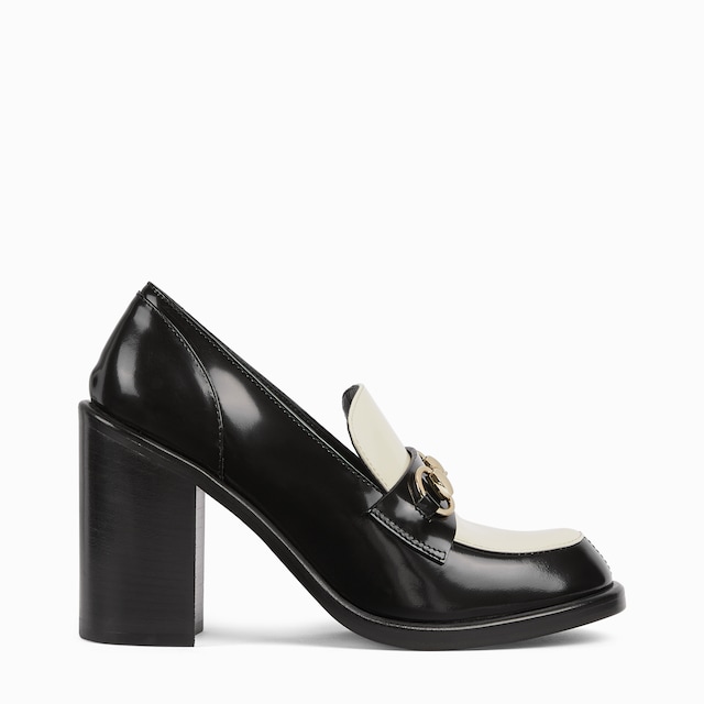 Women's heeled loafer with Horsebit