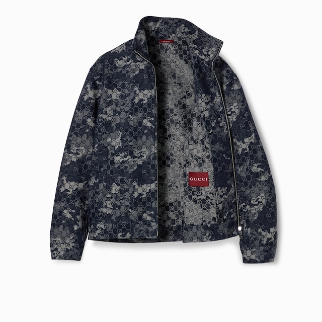 GG jacquard denim jacket