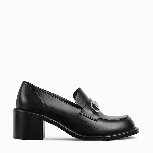 Women's heeled loafer with Horsebit