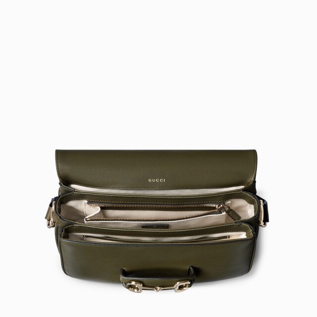 حقيبة الكتف Gucci Horsebit 1955 Soft متوسطة الحجم