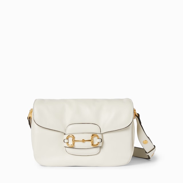 Bolsa para el hombro pequeña Gucci Horsebit 1955 Aura