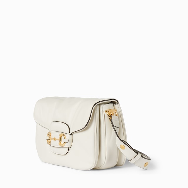 Bolsa para el hombro pequeña Gucci Horsebit 1955 Aura