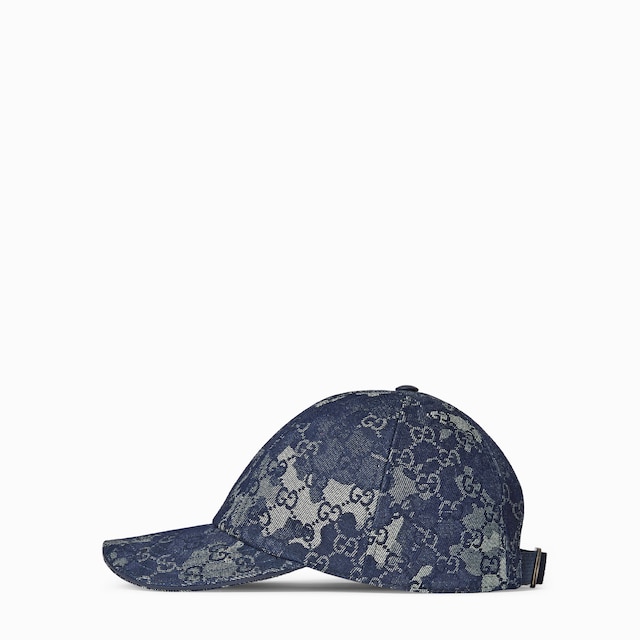 GG denim baseball hat with Web