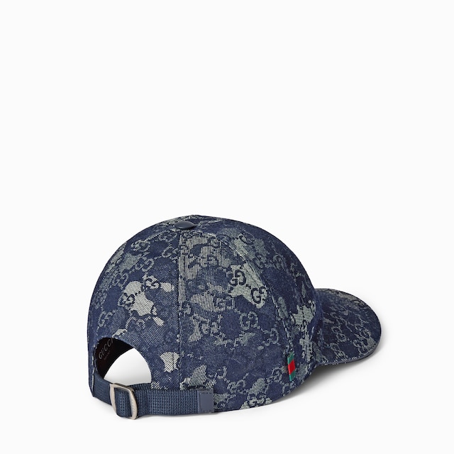 GG denim baseball hat with Web