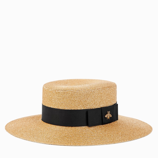 グッチのストローハットです。 グッチ 小物ストロー ボーターハット | GUCCI公式