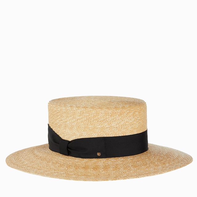 Straw boater hat