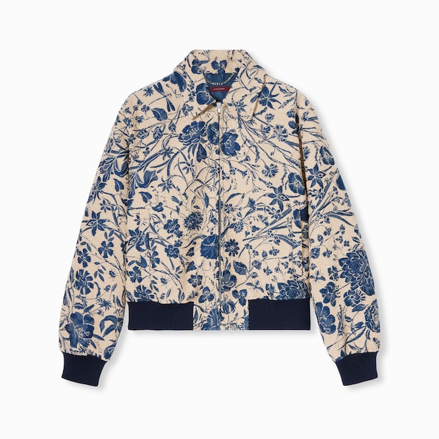 Flora cotton bouclé jacquard jacket