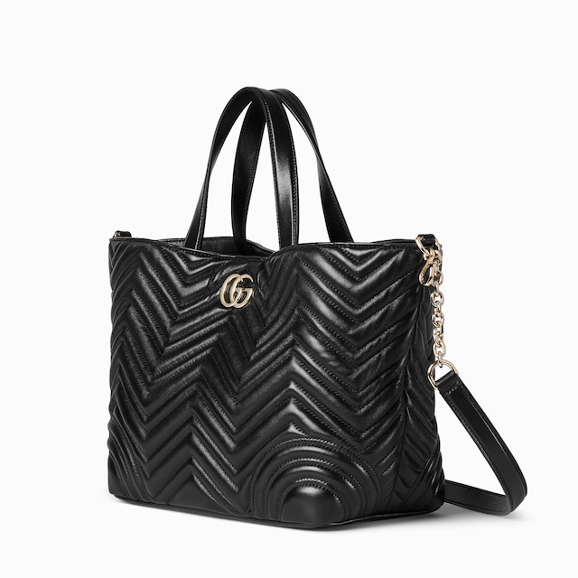 Gucci ブラウン トートバッグ GUCCI グッチ GG柄 ナイロン レザー トートバッグ A4 ブラウン