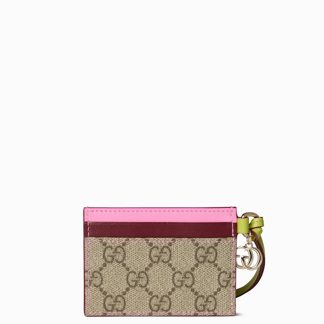 Card case with Double G and butterfly