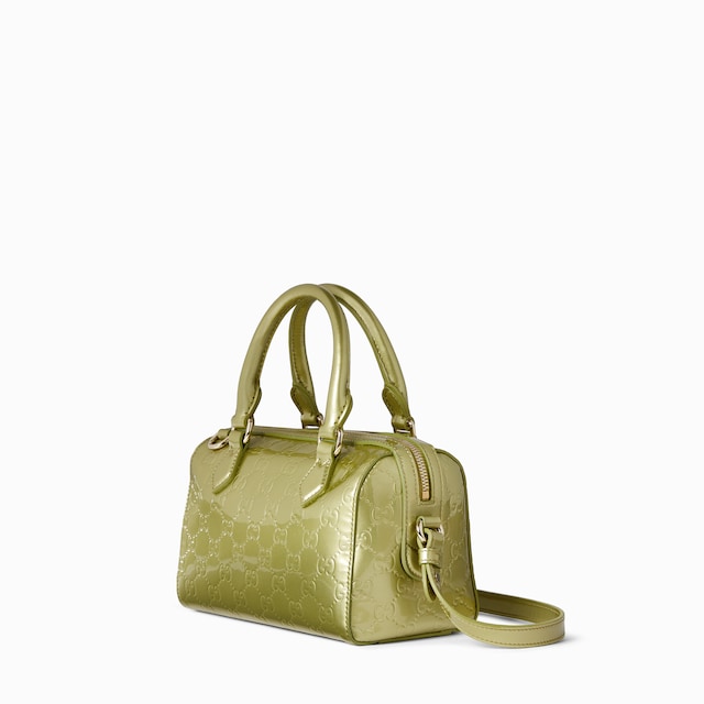 GG Emblem small boston bag