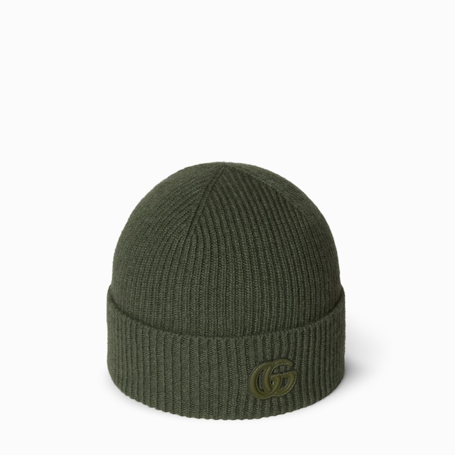 Cashmere hat with patch
