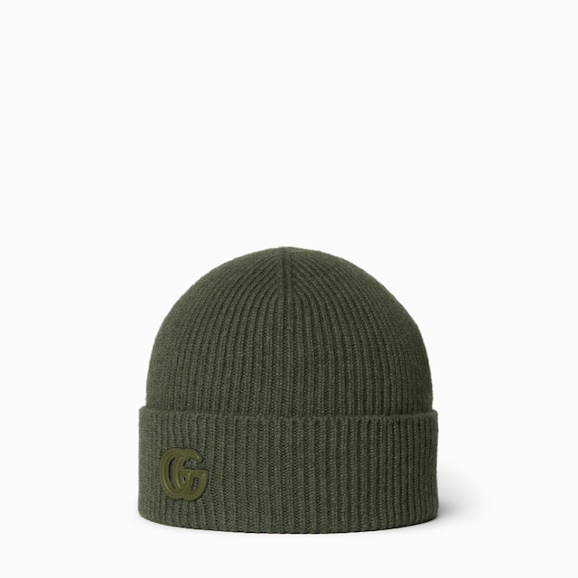 Cashmere hat with patch