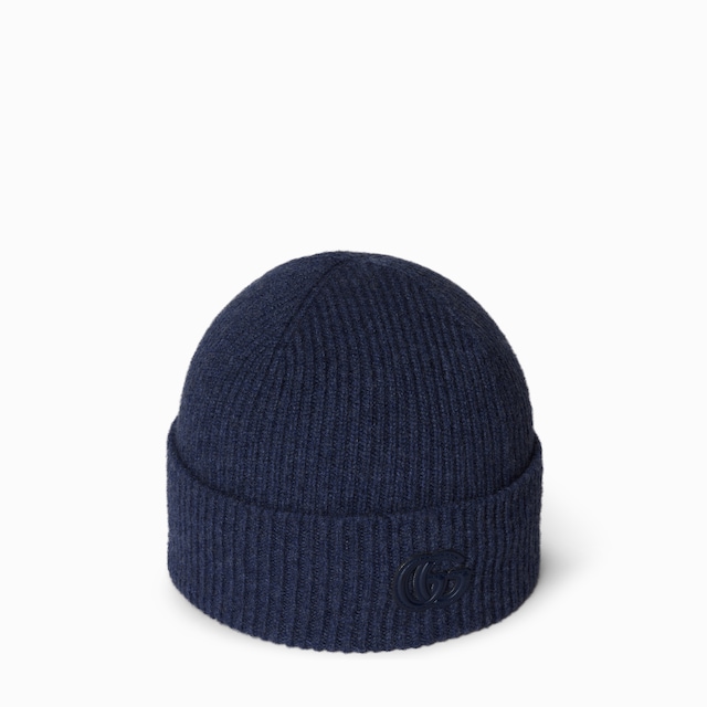 Cashmere hat with patch