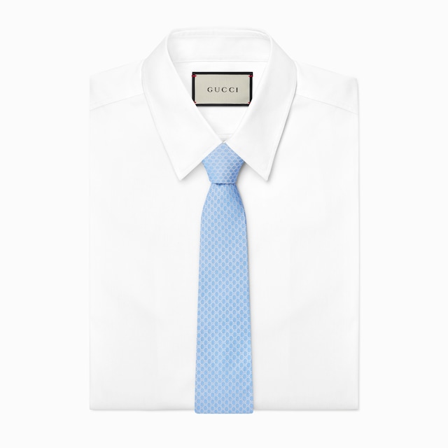 GG silk jacquard tie