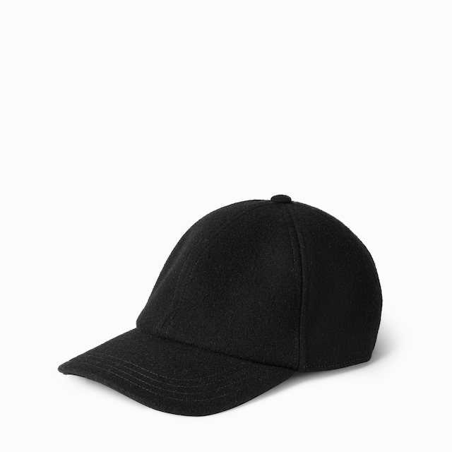 Wool baseball hat with embroidery