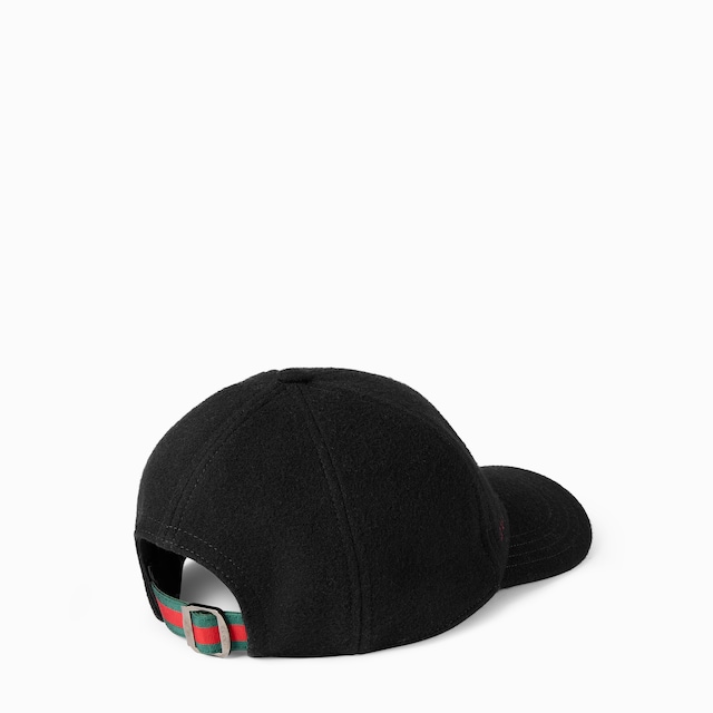 Wool baseball hat with embroidery