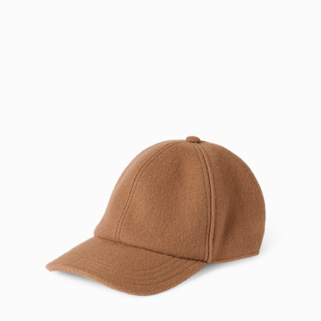 Wool baseball hat with embroidery