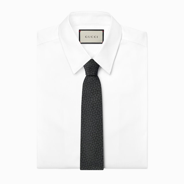 Silk jacquard tie