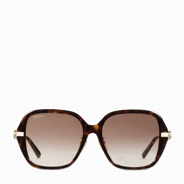 サングラス GUCCI Rectangular Sunglasses in glossy black Rectangular frame sunglasses in black | GUCCI® US