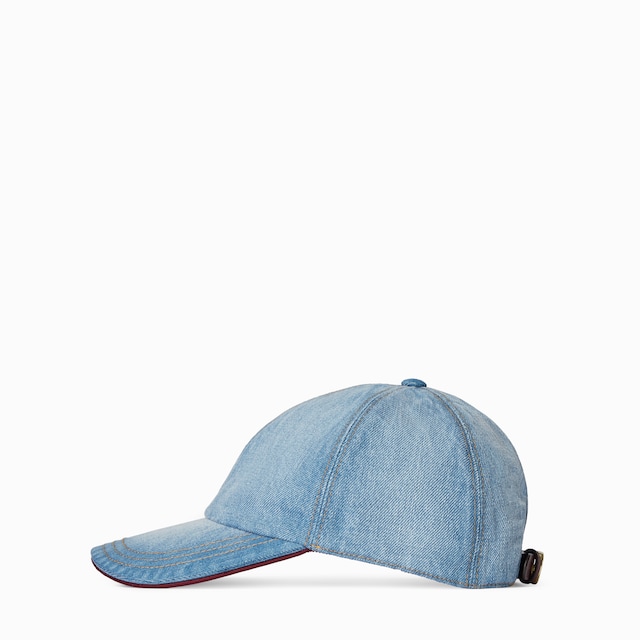 GUCCI  美品  グッチ デニムキャップ GG 野球帽 レザー GUCCI 656206 Denim GG logo hat cap baseball cap GGCanvas