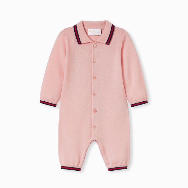 Baby wool one-piece with Web