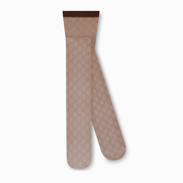Printed stretch nylon tights