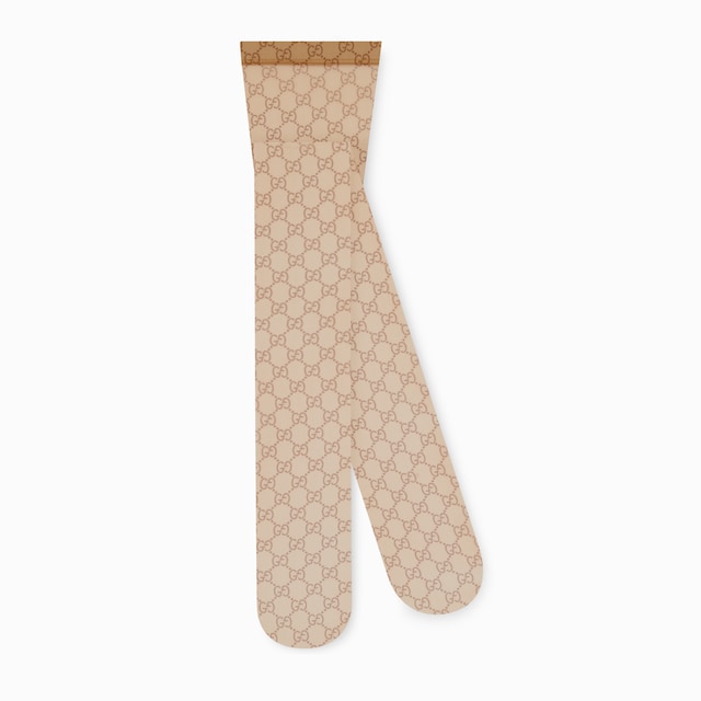 Printed stretch nylon tights