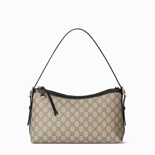 ショルダーバッグ・ポシェット Gucci GG shoulder strap GG shoulder strap in beige and ebony Supreme | GUCCI® SI