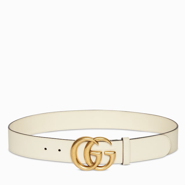 ベルト GUCCI Belts Women Fabric Beige/Powder Pink Gucci GG Marmont Wide Belt Pink/Beige in Leather - US