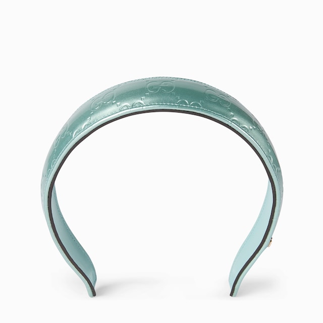 GG leather hairband