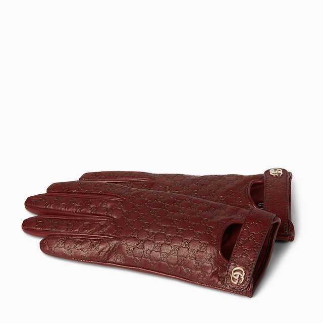 GG leather gloves with Double G