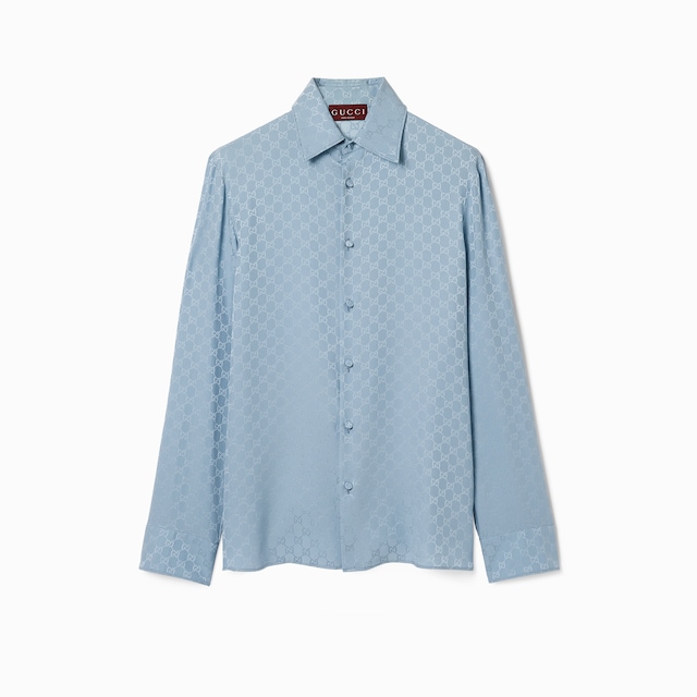 Bluse aus GG Seidenjacquard