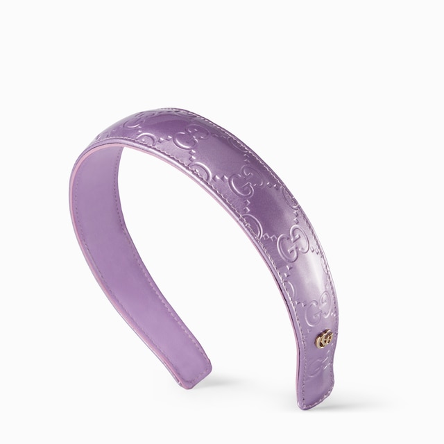 GG leather hairband