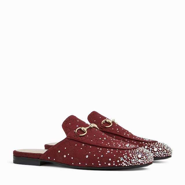 Women's Princetown slipper with crystals 
