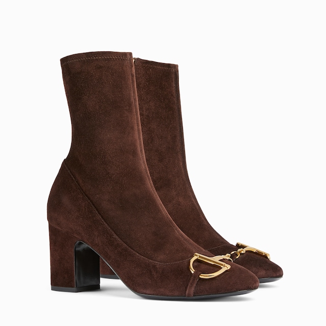 Women's ankle boot with half Horsebit