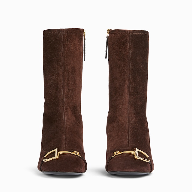 Women's ankle boot with half Horsebit