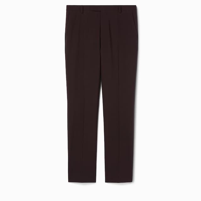 Stretch wool pant with embroidery