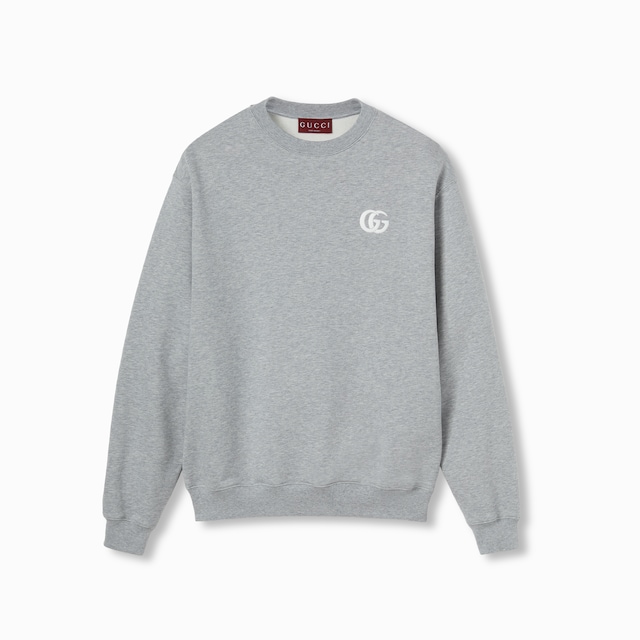 Cotton jersey sweatshirt with embroidery