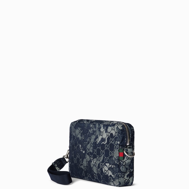 GG denim small crossbody bag