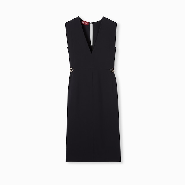 Satin dress with Horsebit