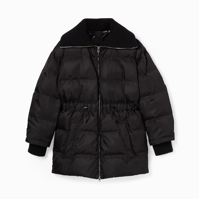 Gabardine fine nylon jacket with logo
