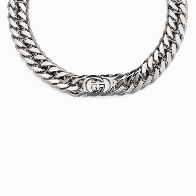 GUCCI スクリプト チェーン ネックレスイエローゴールドトーン