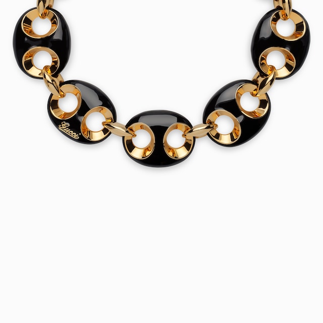 Gucci Marina Chain enamel necklace