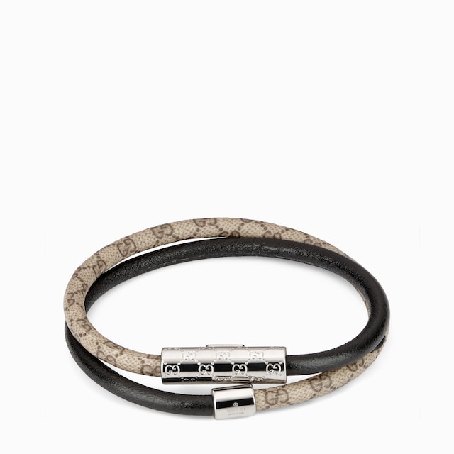 Double bracelet with GG detail