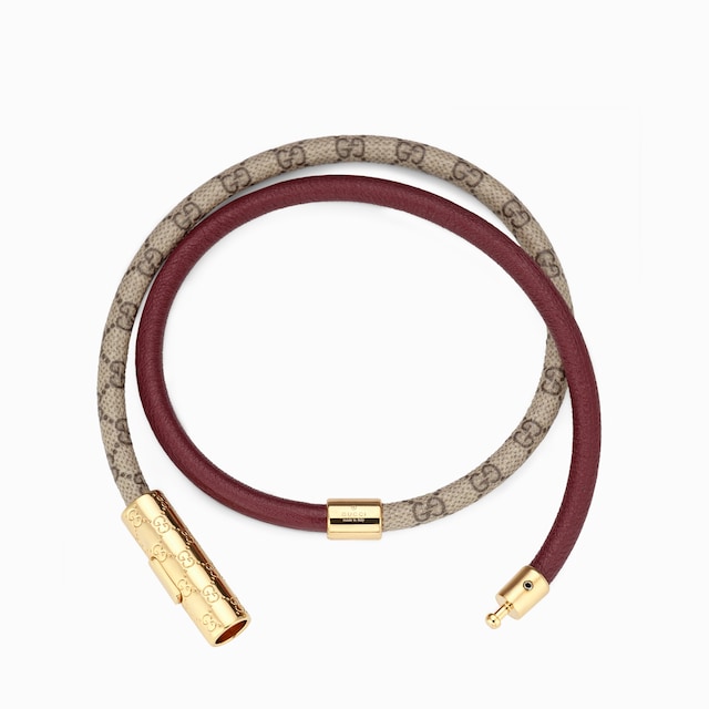 Double bracelet with GG detail