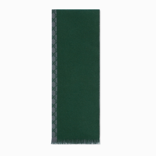 GG wool jacquard scarf