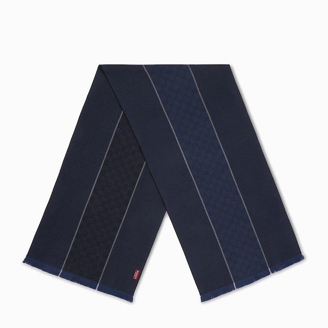GG wool jacquard scarf