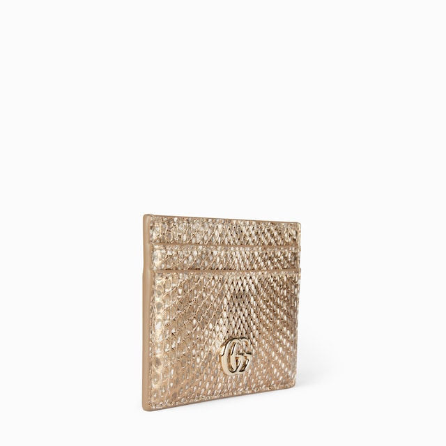 حافظة بطاقات GG Marmont من جلد أفعى البايثون